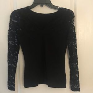 Black lace top
